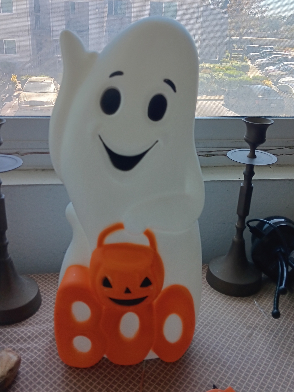 Blow Plastic Ghost Halloween Decor, Nwts, Lights Up, Vintage Feel